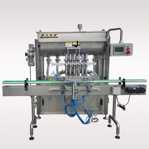 六頭辣椒醬自動灌裝機